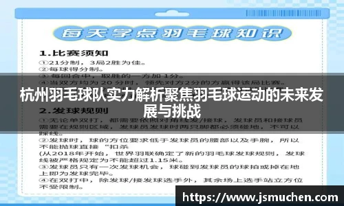 杭州羽毛球队实力解析聚焦羽毛球运动的未来发展与挑战